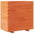 Jardinera madera maciza de pino marrón cera 70x40x72