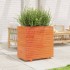Jardinera madera maciza de pino marrón cera 70x40x72