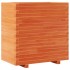 Jardinera madera maciza de pino marrón cera 70x40x72