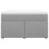 Cama box spring con colchón tela gris claro 120x200