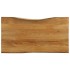 Tablero de mesa borde natural madera maciza mango 100x60x2,5