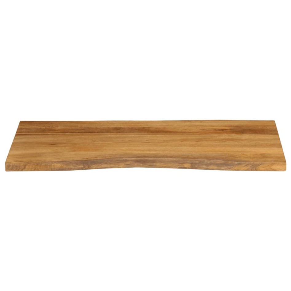 Tablero de mesa borde natural madera maciza mango 100x60x2,5