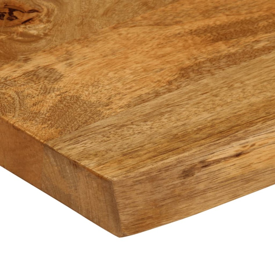 Tablero de mesa borde natural madera maciza mango 100x60x2,5