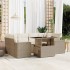 Set sofás de jardín 7 piezas y cojines ratán sintético