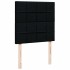 Cama box spring con colchón tela negro 90x200