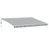 Toldo retráctil automático gris antracita y blanco 450x300