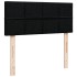 Cama box spring con colchón tela negro 120x200