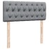 Cama box spring con colchón tela gris claro 120x200