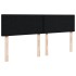 Cama box spring con colchón tela negro 140x200