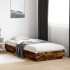 Estructura de cama contrachapada roble ahumado 90x200