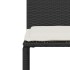Set de comedor de jardín 7 pzas y cojines ratán sintético