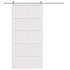 Puerta de granero madera maciza pino blanca 100x208