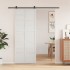 Puerta de granero madera maciza pino blanca 80x208