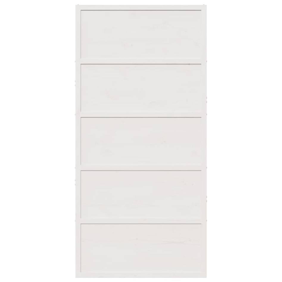 Puerta de granero madera maciza pino blanca 100x208