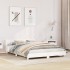 Estructura de cama sin colchón madera maciza de pino 160x200