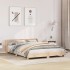 Estructura de cama sin colchón madera de pino blanca 140x200
