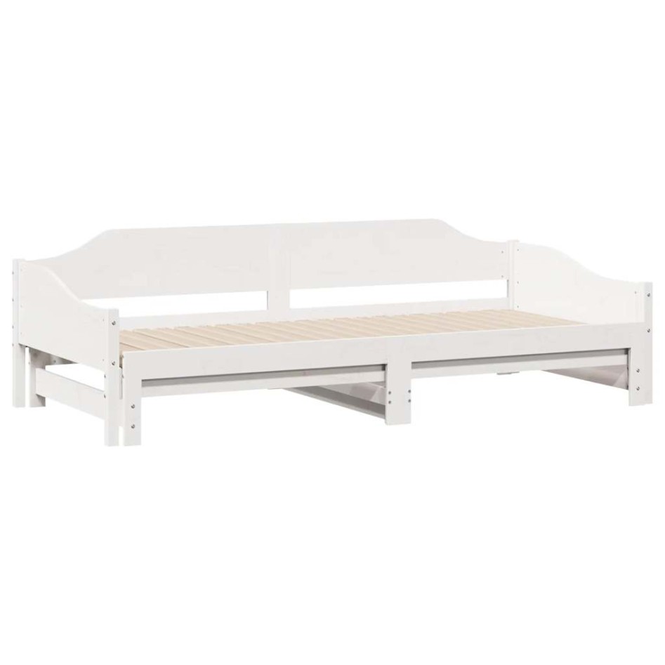 Sofá cama nido madera maciza de pino blanco 80x200