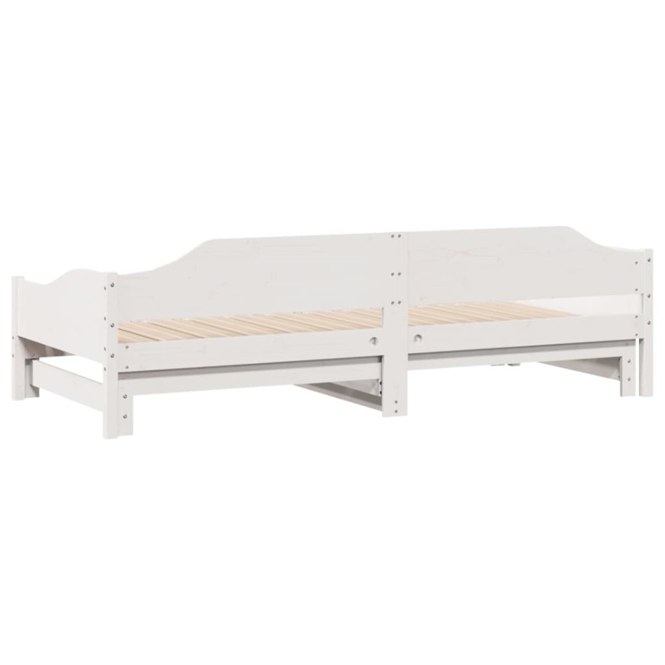 Sofá cama nido madera maciza de pino blanco 80x200