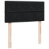 Cama box spring con colchón terciopelo negro 100x200