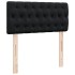 Cama box spring con colchón terciopelo negro 80x200