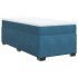 Cama box spring con colchón terciopelo azul oscuro 90x200