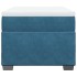 Cama box spring con colchón terciopelo azul oscuro 90x200