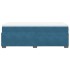 Cama box spring con colchón terciopelo azul oscuro 90x200