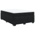 Cama box spring con colchón terciopelo negro 140x200