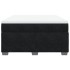 Cama box spring con colchón terciopelo negro 140x200