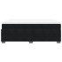 Cama box spring con colchón terciopelo negro 140x200