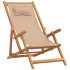 Sillas de playa plegables 2 unidades tela y madera maciza