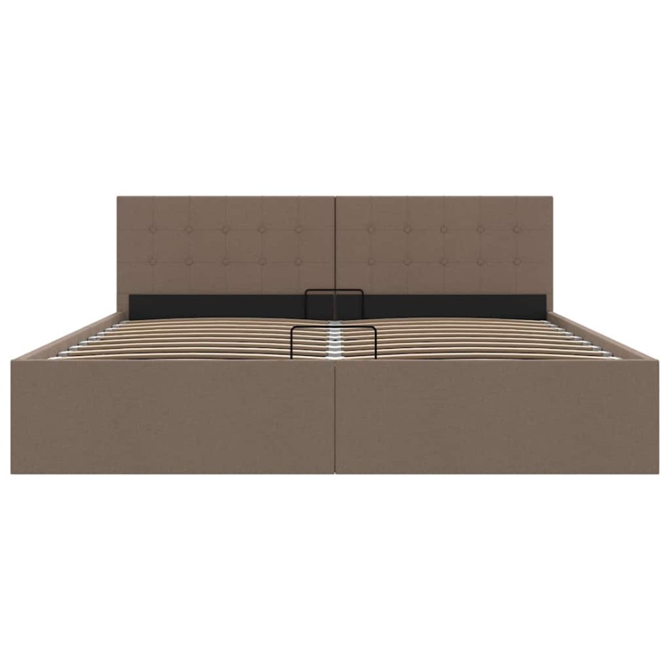 Cama canapé hidráulica almacenaje sin colchón taupe 160x200