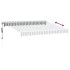 Toldo retráctil automático luz LED antracita blanco 300x250