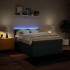 Cama box spring con colchón tela azul 140x190