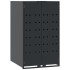 Cobertizo para 2 cubos de basura acero antracita 138x79x117