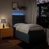 Cama box spring con colchón tela azul 90x200