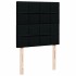 Cama box spring con colchón tela negro 100x200