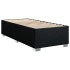Cama box spring con colchón tela negro 100x200