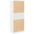 Armario de madera de ingeniería blanco 80x50x200