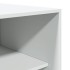 Armario de madera de ingeniería blanco 80x50x200