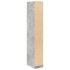Armario de madera de ingeniería gris hormigón 30x50x200