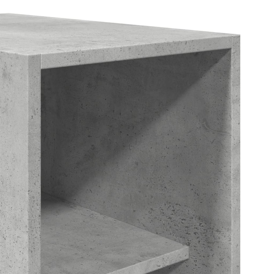 Armario de madera de ingeniería gris hormigón 30x50x200