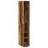 Armario de madera de ingeniería madera envejecida 30x50x200
