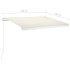 Toldo automático LED sensor de viento crema 3,5x2,5