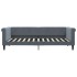 Sofá cama sin colchón terciopelo gris oscuro 90x200