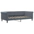 Sofá cama terciopelo gris oscuro 90x190