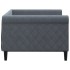 Sofá cama terciopelo gris oscuro 90x190