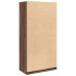 Armario madera contrachapada color roble marrón 100x50x200