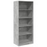 Armario de madera de ingeniería gris hormigón 80x50x200