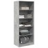 Armario de madera de ingeniería gris hormigón 80x50x200